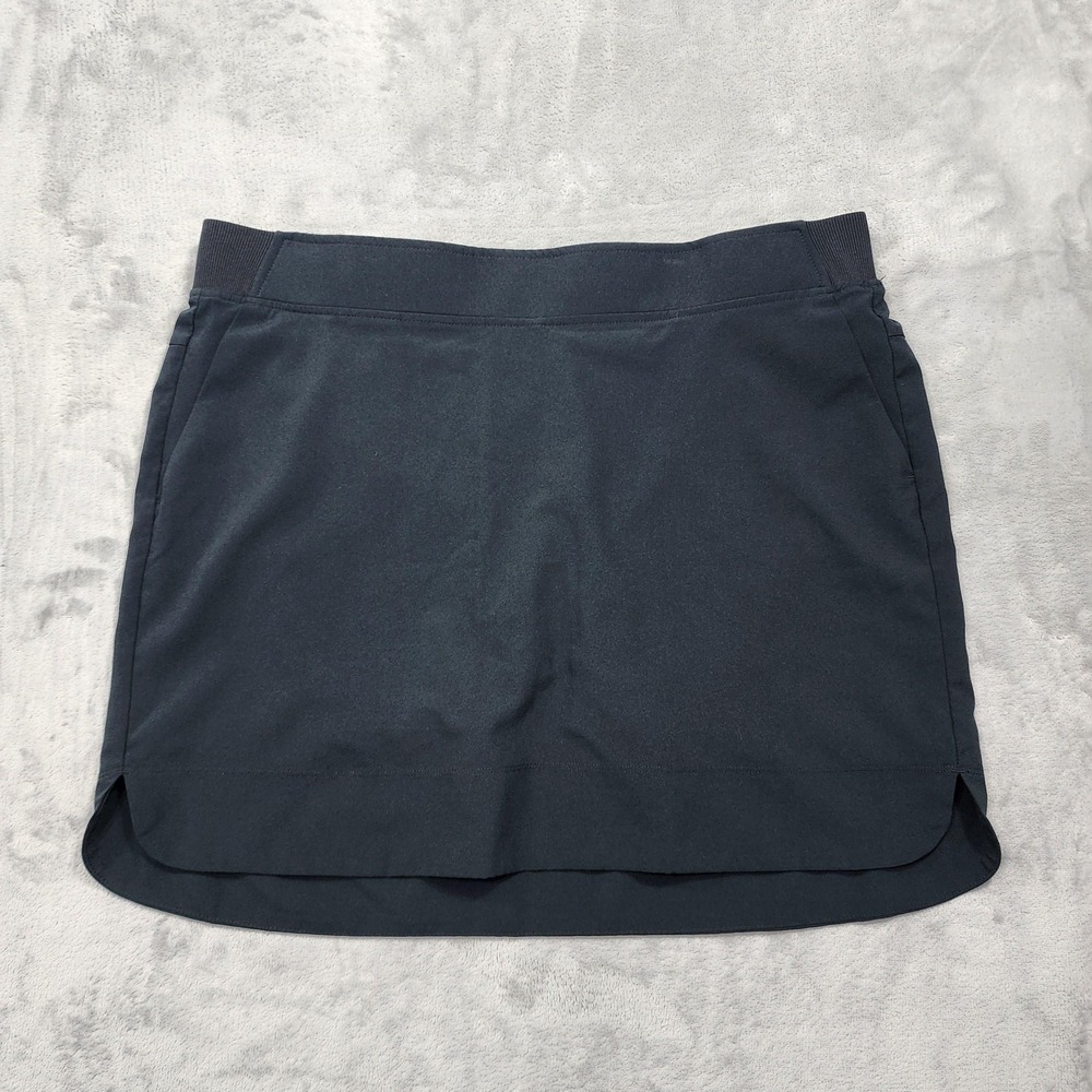 Cypress Club Skort Womens XL‎ Black Athletic Pull On Stretch Pockets Golf Tennis